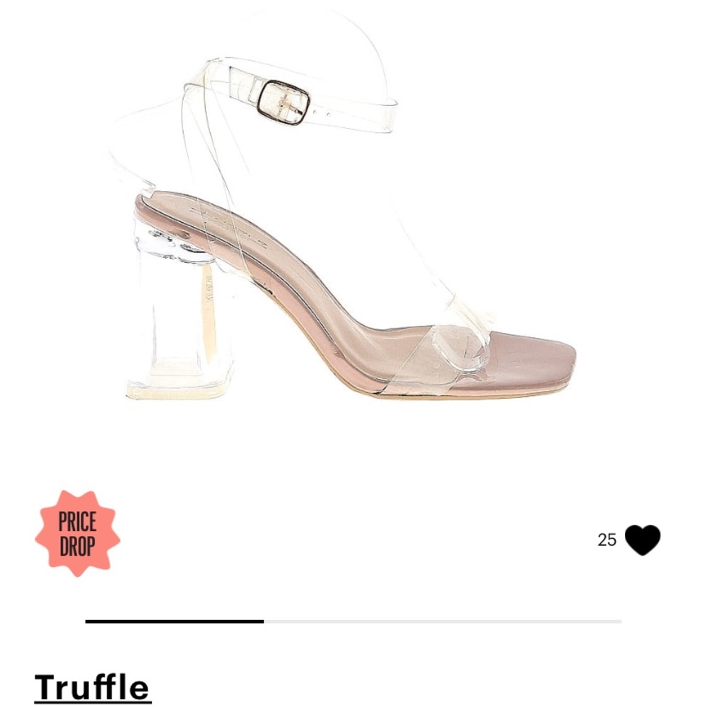 Truffle Clear Heels.